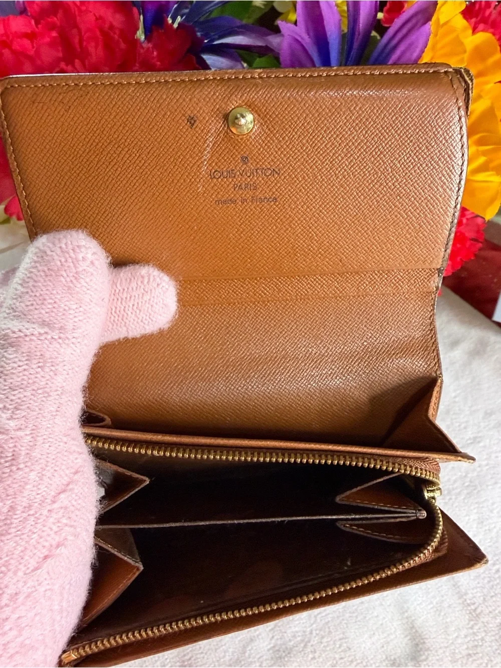 Louis Vuitton Brown Monogram Canvas Compact wallet